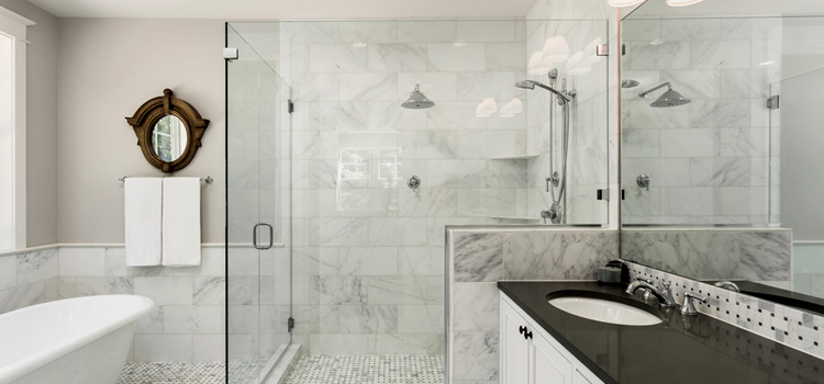 bathroom shower door installation in Waterford